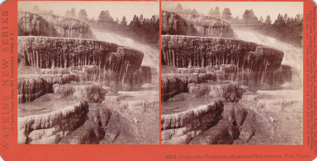 Watkins #E206 - Cleopatra Terraces, Mammoth Hot Springs, Nat. Park