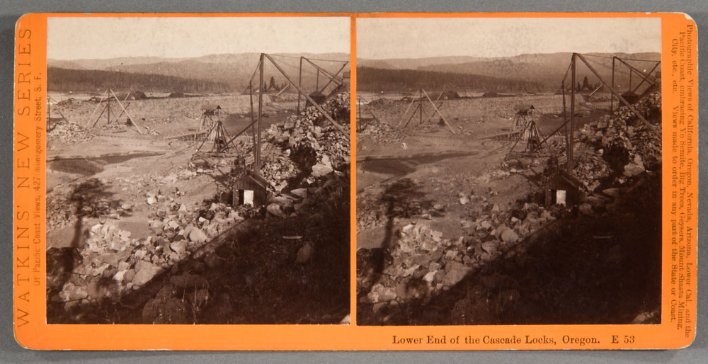 Watkins #E53 - Lower End of the Cascade Locks, Columbia River, Oregon