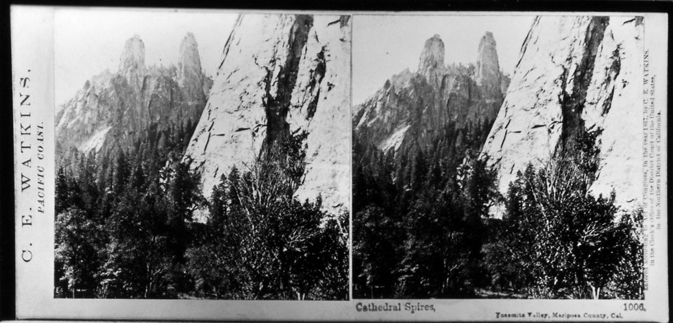 Watkins #1006 - Cathedral Spires, Yosemite Valley, Mariposa County, Cal.