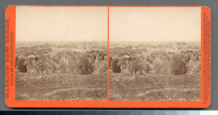 Watkins unnumbered view - U.C. Berkeley Campus, Alameda (handwritten verso)