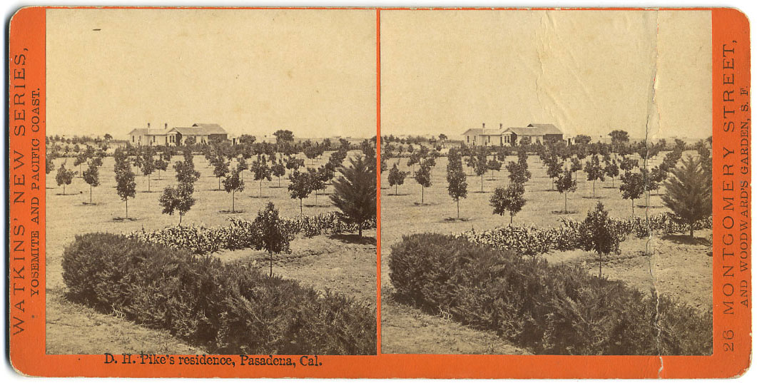 Watkins Unnumbered View - D.H. Pike's residence, Pasadena, Cal.