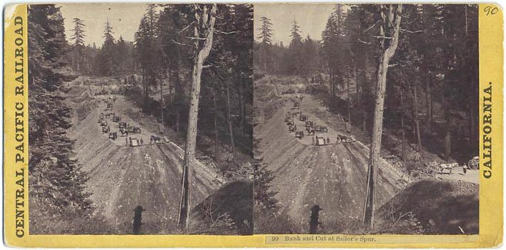 Watkins #90 - Bank and Cut at Sailor's Spur. 80 miles from Sacramento