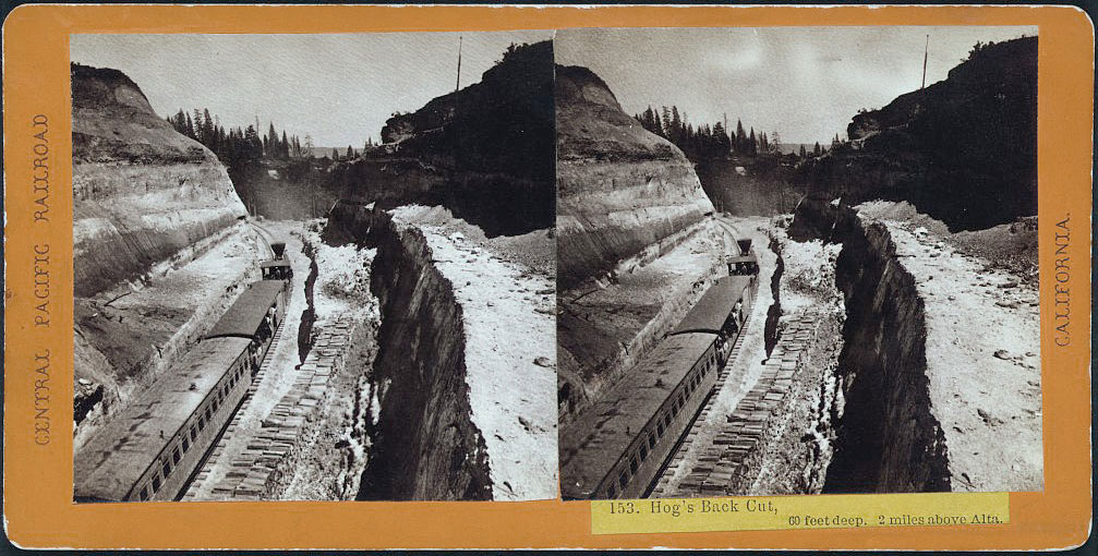 Watkins #153 - Hog Back Cut, 60 feet deep. 2 miles above Alta