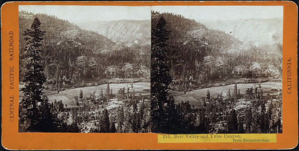 #215 - Bear Valley and Yuba Canyon, from Emigrant Gap