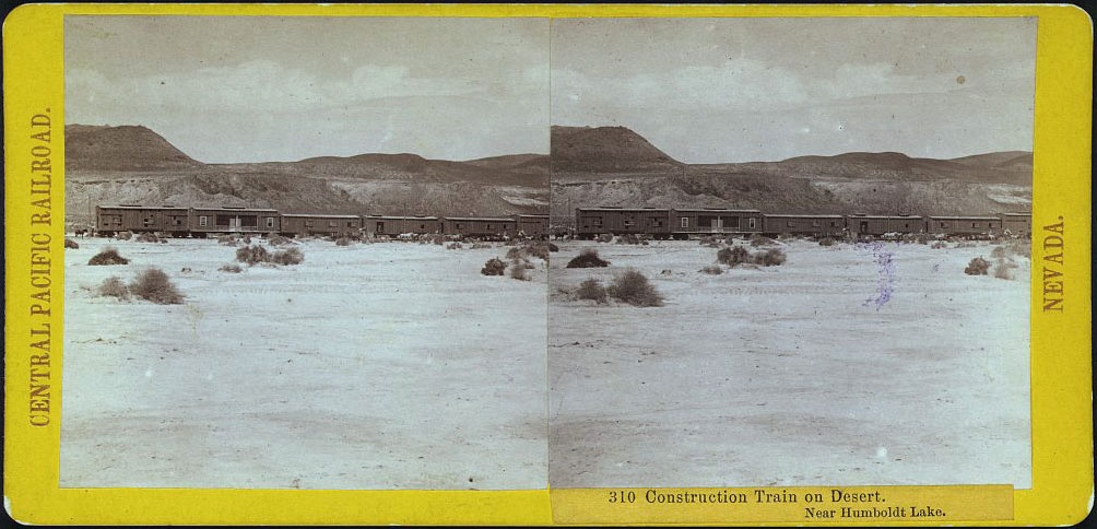 #310 - Construction train on the desert, near Humbolt Lake