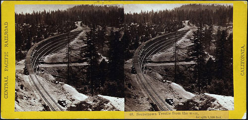 #48 - Secret Town Trestle, from the West. Length 1,100 feet