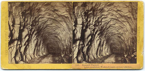 #197 - Summit Tunnel, before completion - Western Summit - Altitude 7,042 feet
