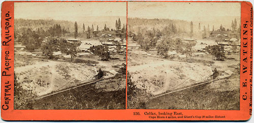 #150 - Colfax, Looking East. Cape Horn 4 miles, and Grant's Gap 20 miles distant