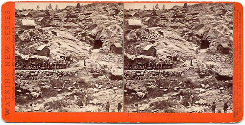 #199 - East Portal of Summit Tunnel, and Wagon Road, from Tunnel No 7