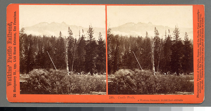Watkins #188 - Castle Peak, a Western Summit, 10,000 feet altitude