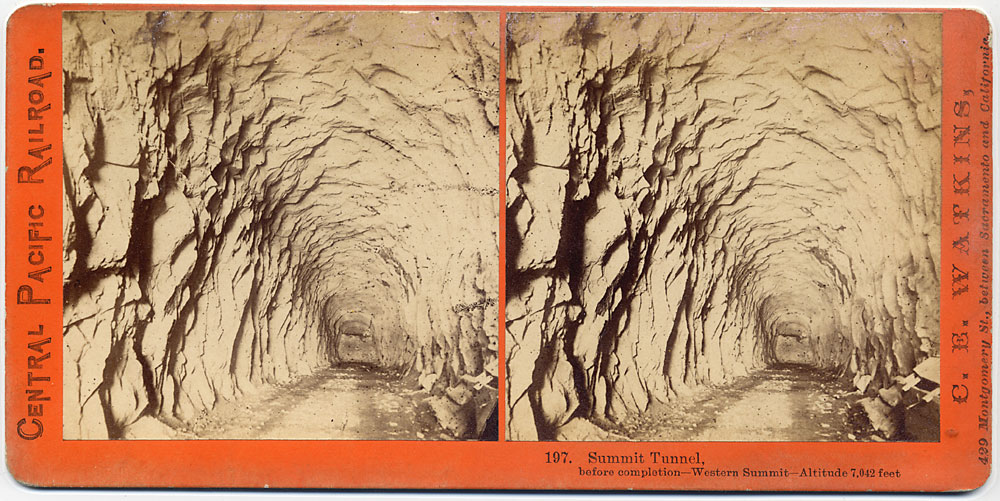 Watkins #197 - Summit Tunnel, before completion - Western Summit - Altitude 7,042 feet