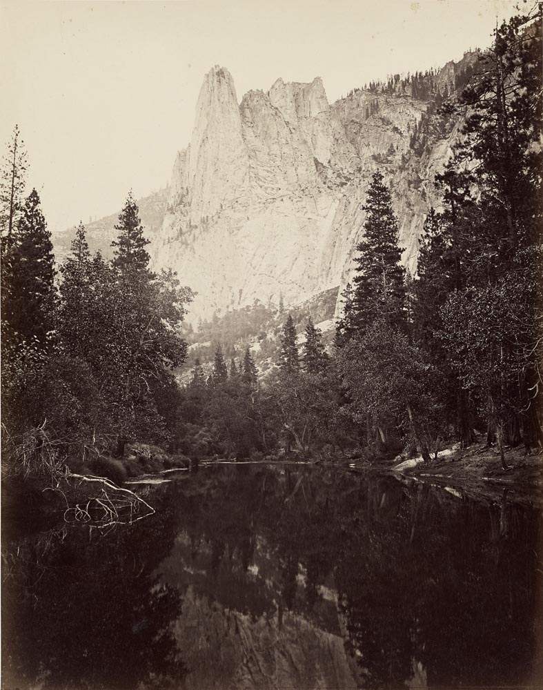 Watkins #33 - Sentinel Rock, View up Yosemite Valley