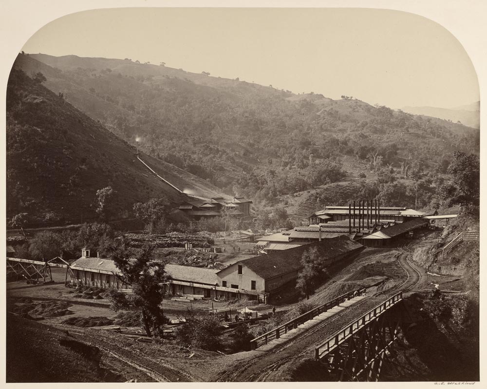 Watkins #130 - General View of the Smelting Works, New Almaden