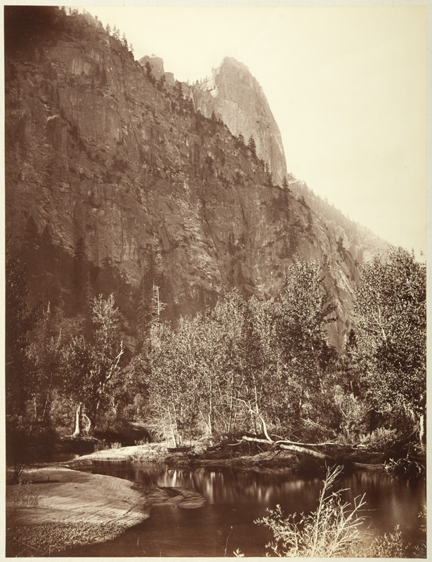 Watkins #43 - Sentinel Rock, View down Yosemite Valley