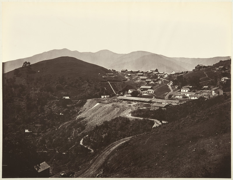 Watkins #131 - The First View of the Mine, looking South, New Almaden