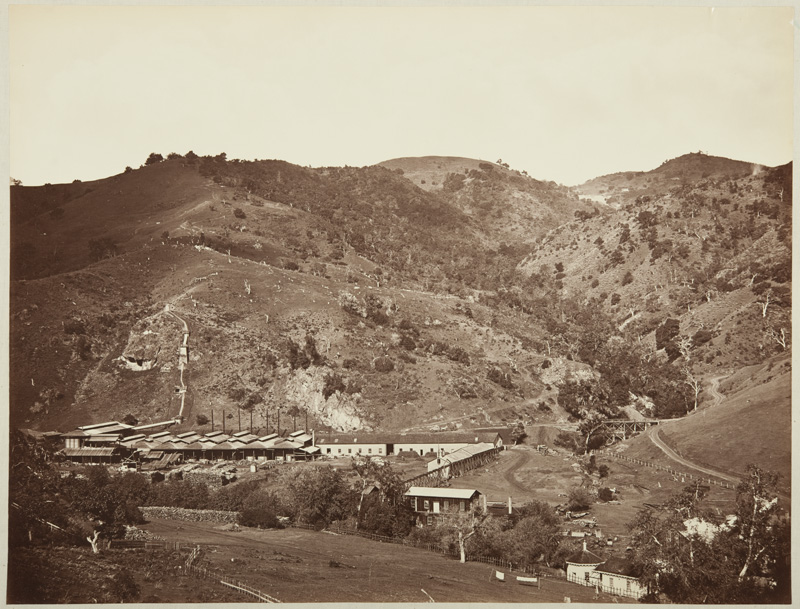 Watkins #127 - Smelting Works, Old Road, and Mine, New Almaden