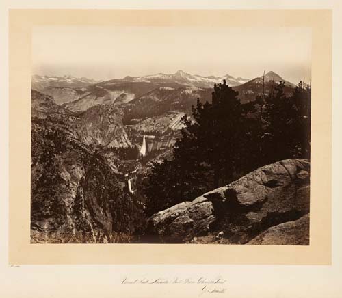 #100 - Vernal Fall and Nevada Fall from Glacier Point, Yosemite