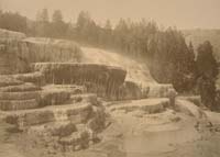 S-105 - Cleopatra Terraces, Mammoth Hot Springs, Yellowstone National Park, Wyoming Territory