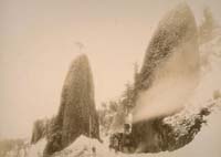 S-49 - Winter on the Columbia, Relief Train Passing the Needles, Oregon