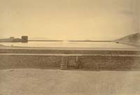 420 - Virginia and Gold Hill Water Company Reservoir with Mount Davidson, Storey County, Nevada