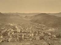 424 - The City and Sugar Loaf Canyon from the Water Flume, Storey County, Nevada (B)