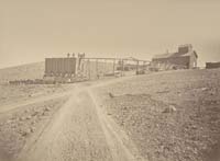 1315 - Contention Hoisting Works and Ore Dump, from below, Arizona Territory