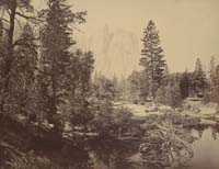 40 - Down Yosemite Valley, Showing River and Cathedral Rock