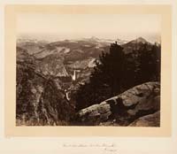 100 - Vernal Fall and Nevada Fall from Glacier Point, Yosemite