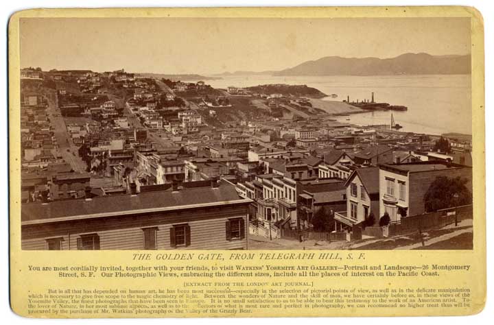 Watkins Unnumbered View - The Golden Gate, from Telegraph Hill, S.F.