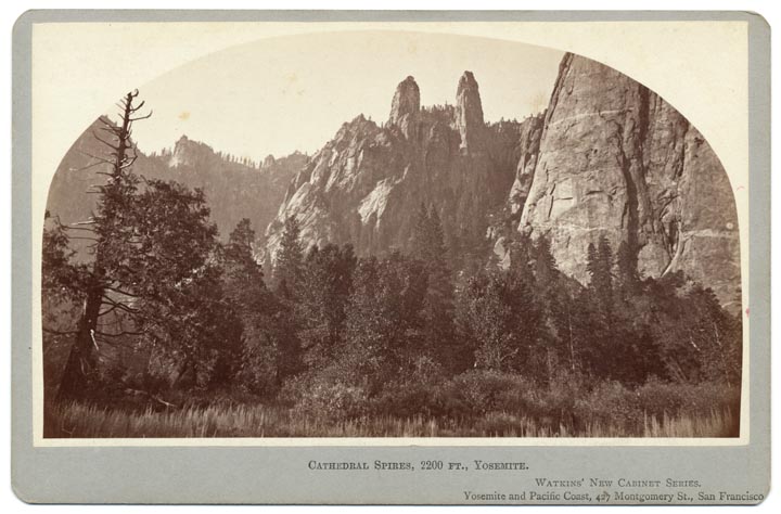 Watkins Unnumbered View - Cathedral Spires, 2200 Ft., Yosemite.