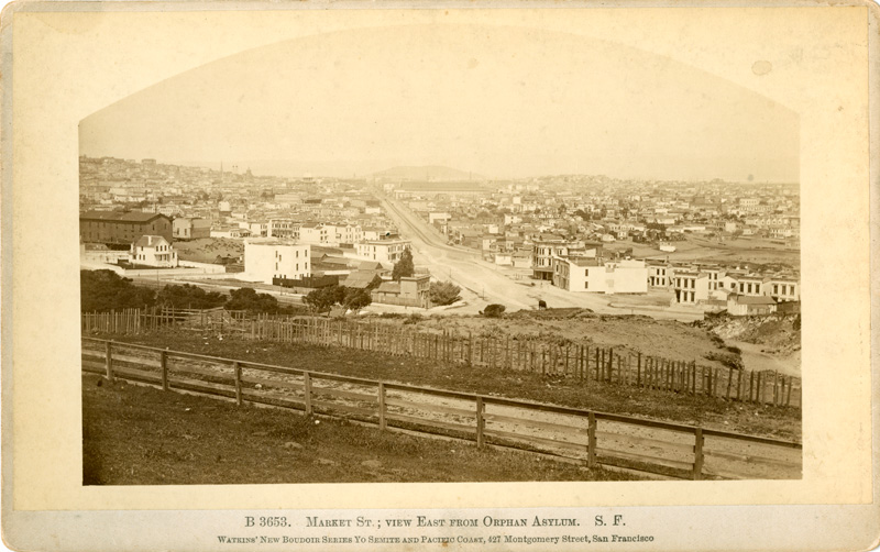 Watkins #B 3653 - Market St. ; view East from Orphan Asylum. S.F.