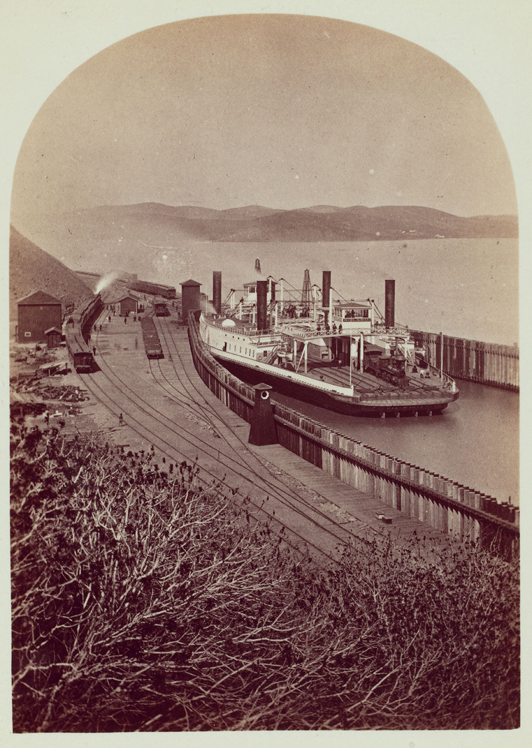 Watkins #3799 - C.P. Ferry Boat Solano in her slip at Pt. Costa