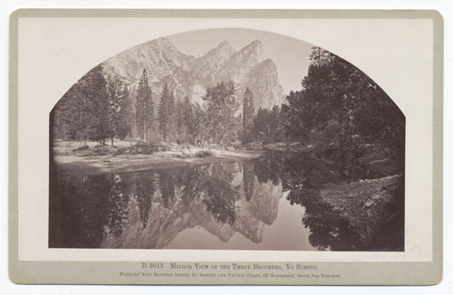 #B 3013 - Mirror View of the Three Brothers, Yo Semite.