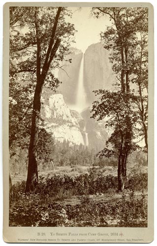 #B 20 - Yo Semite Falls from Camp Grove, 2634 ft.