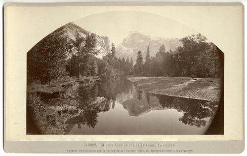 #B 3082 - Mirror View of the Half Dome, Yo Semite.