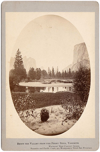 Unnumbered View - Down the Valley from the Ferry Bend, Yosemite.