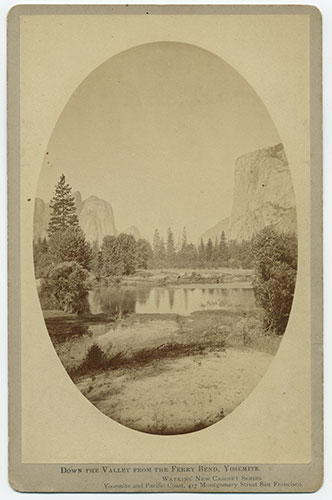 Unnumbered View - Down the Valley from the Ferry Bend, Yosemite.