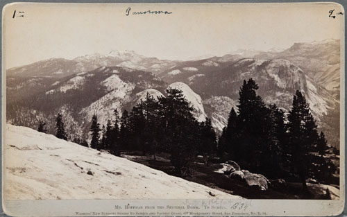 #B 34 - Mt. Hoffman from the Sentinel Dome.   Yo Semite.