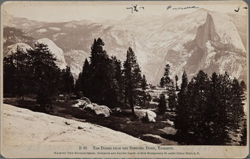 #B 32 - The Domes from the Sentinel Dome, Yosemite.