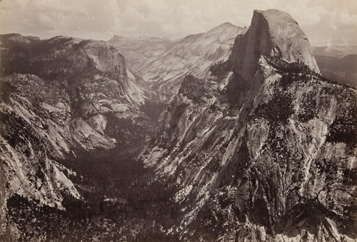 Unnumbered View - Half Dome 5000 feet from Glacier Point