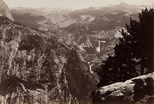 Unnumbered View - The Vernal and Nevada Falls from Glacier Point