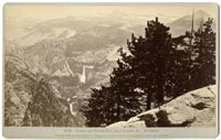 B 38 - Vernal and Nevada Fall from Glacier Pt., Yo Semite.