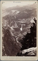 B 37 - The Vernal and Nevada Fall from Glacier Pt., Yo Semite.