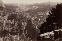 Unnumbered - The Vernal and Nevada Falls from Glacier Point