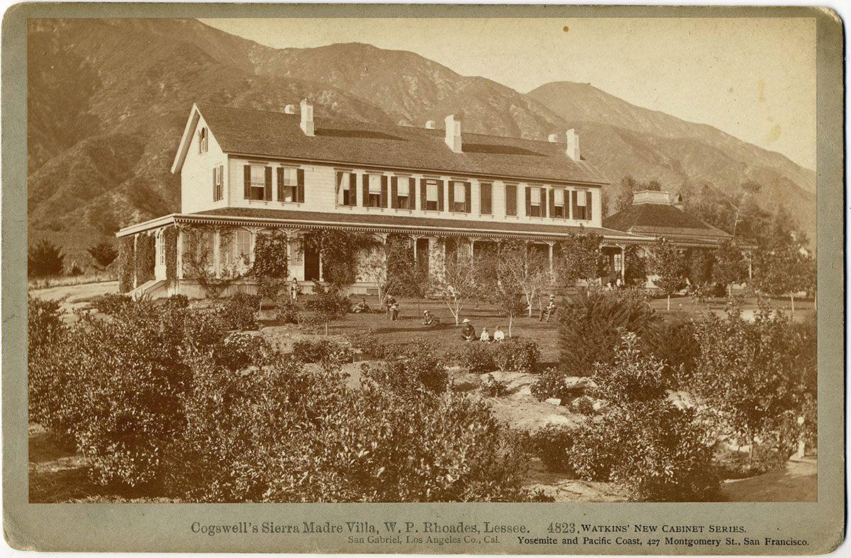 #4823 - Cogswell's Sierra Madre Villa, W. P. Rhodes, Lessee. San Gabriel, Los Angeles Co., Cal.