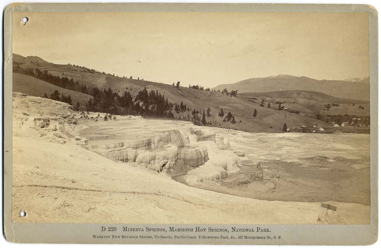 Watkins #D 220 - Minerva Springs, Mammoth Hot Springs, National Park.