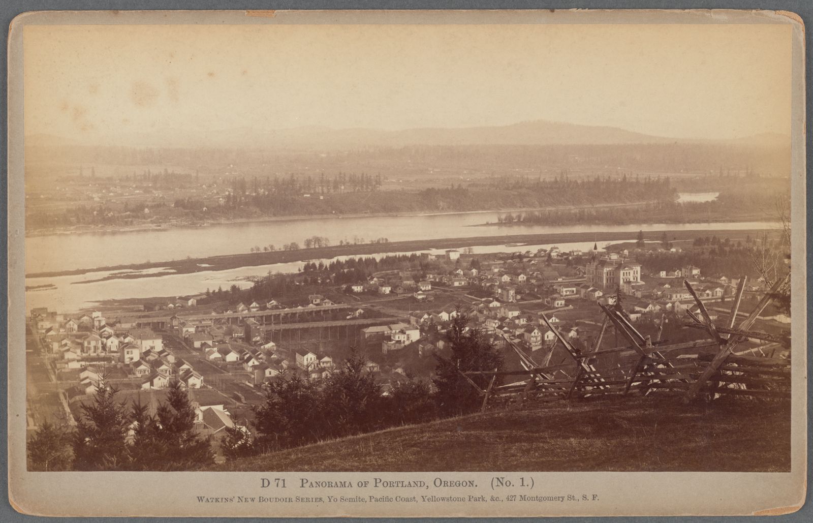 Watkins #D 71 - Panorama of Portland, Oregon. (No. 1)