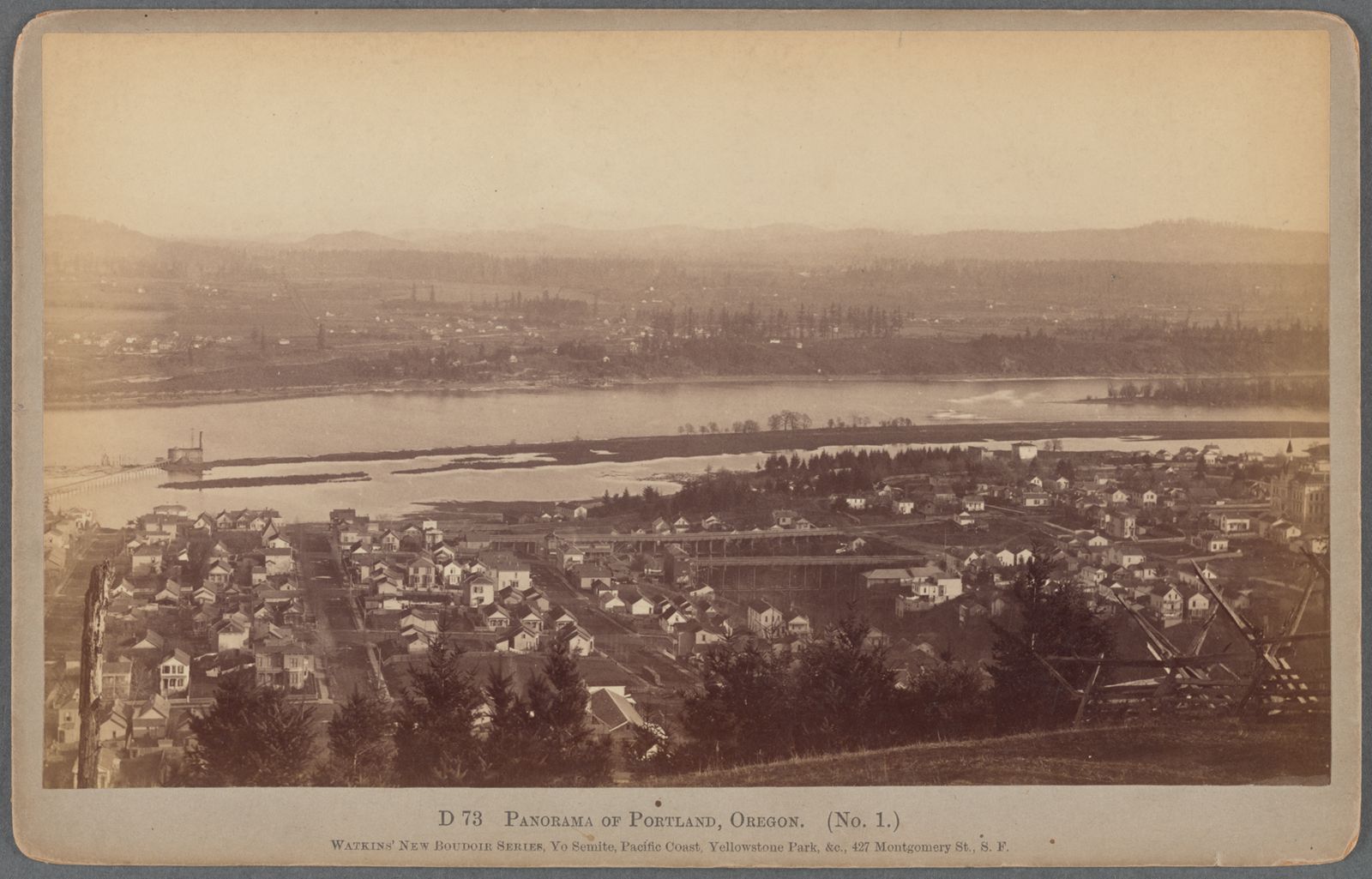 Watkins #D 73 - Panorama of Portland, Oregon. (No. 1)