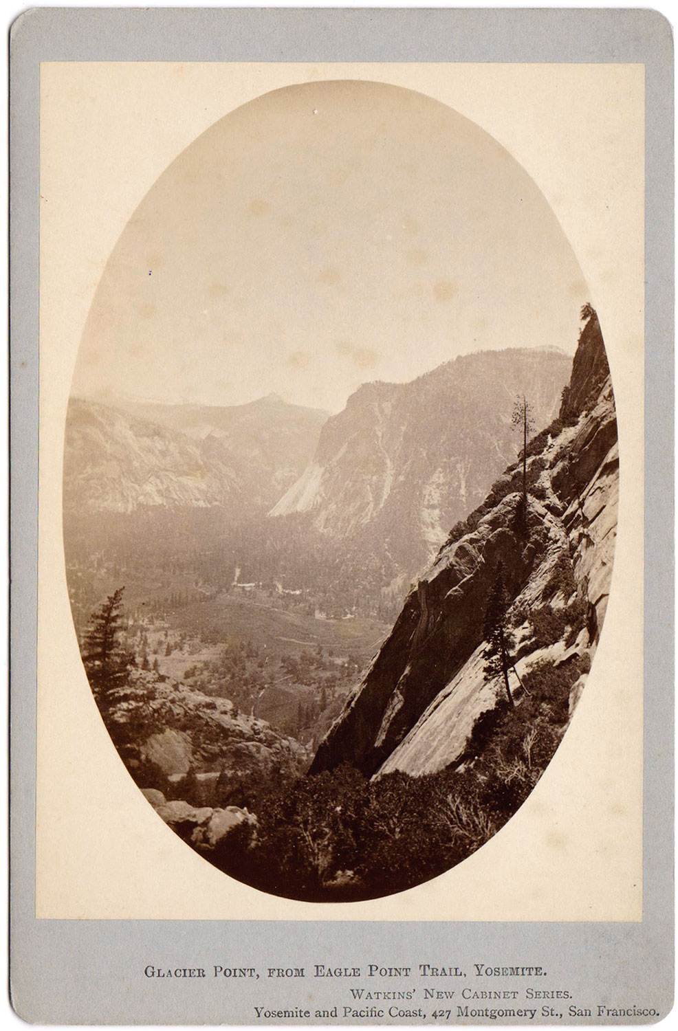 Watkins Unnumbered View - Glacier Point, from Eagle Point Trail, Yosemite.