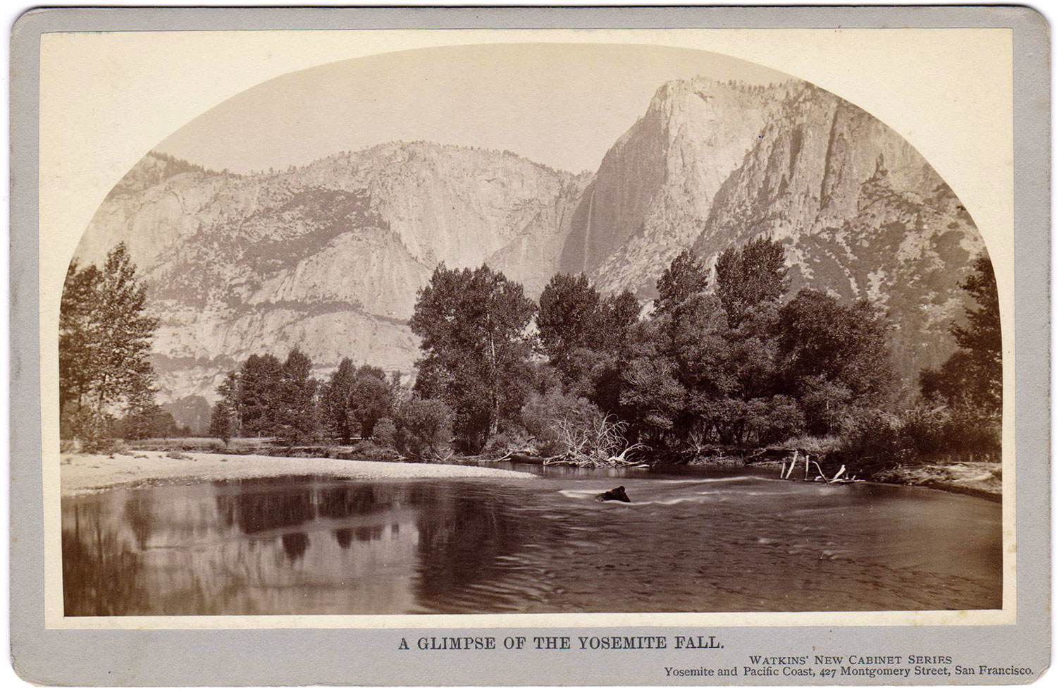 Watkins Unnumbered View - A Glimpse of the Yosemite Fall.
